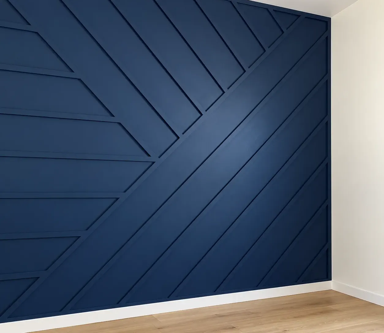 Geometric Board and Batten Accent Walls