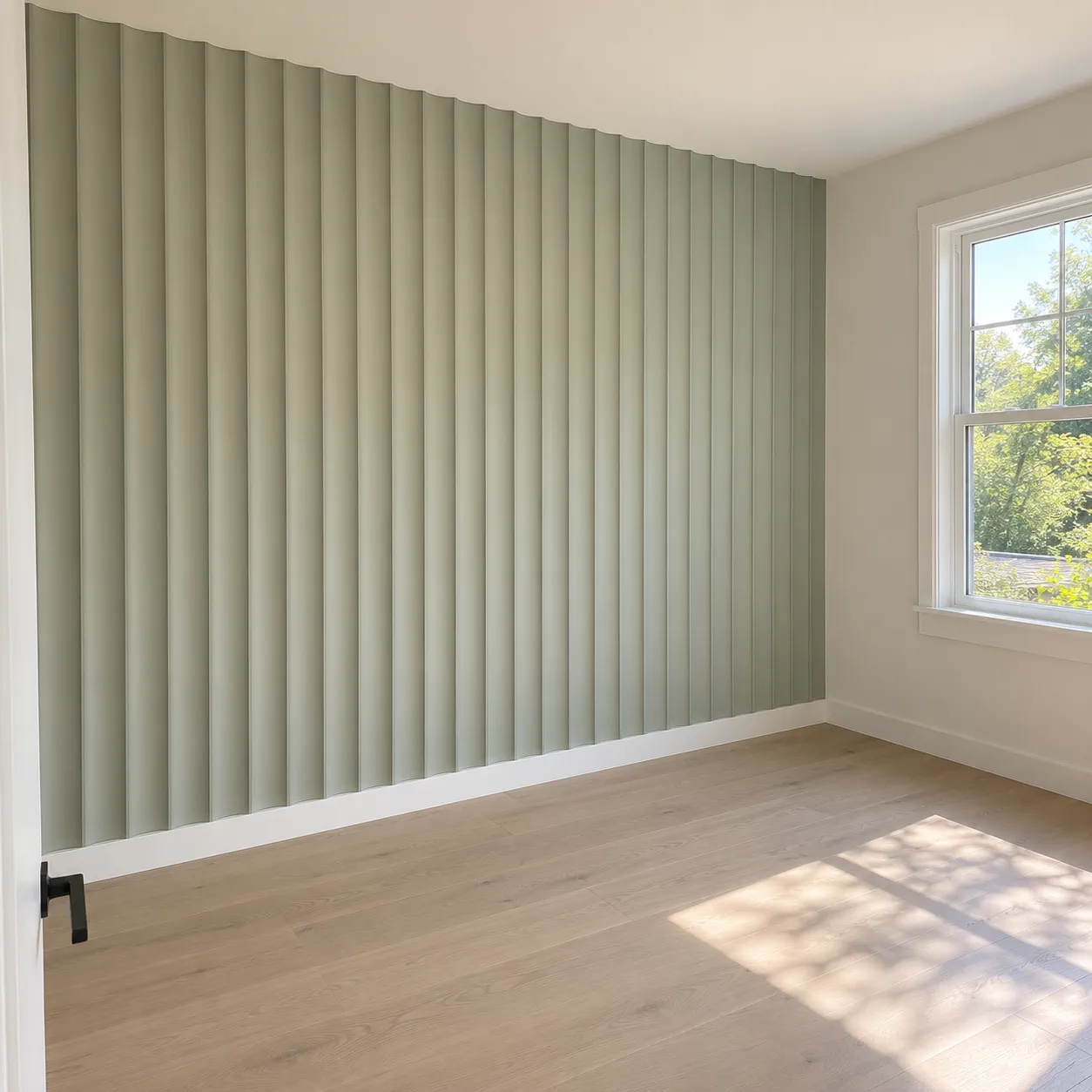 Paintable Wide Fluted Wall Panels