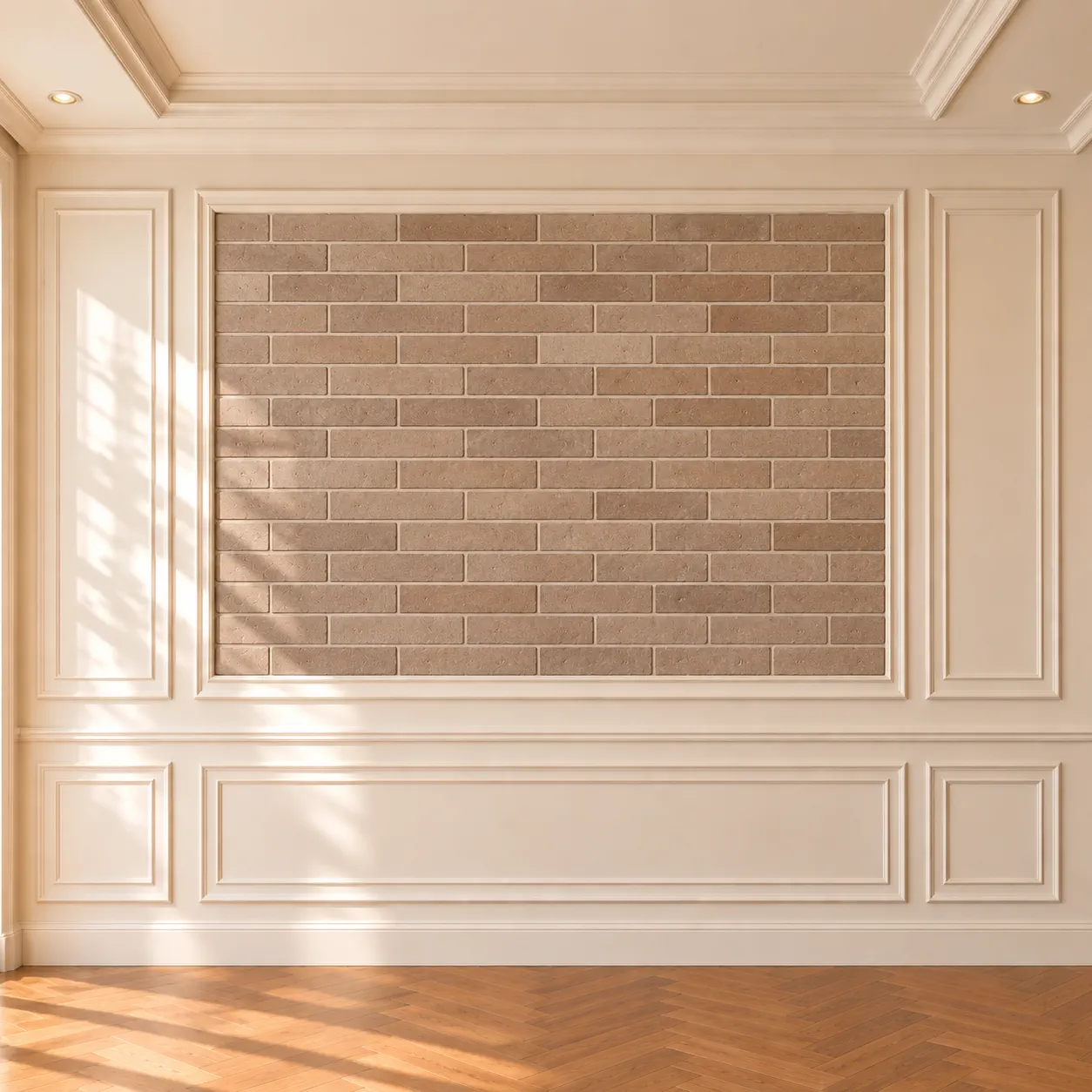 WWall Moulding with Clinker Tile
