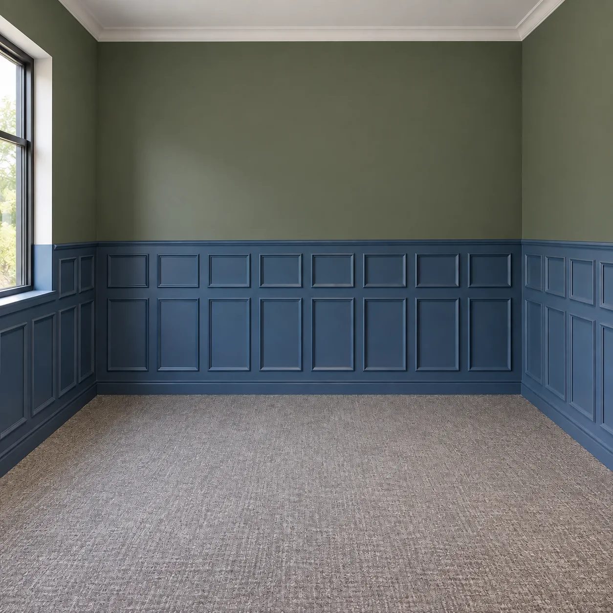 Executive Office Wall Moulding & Painting