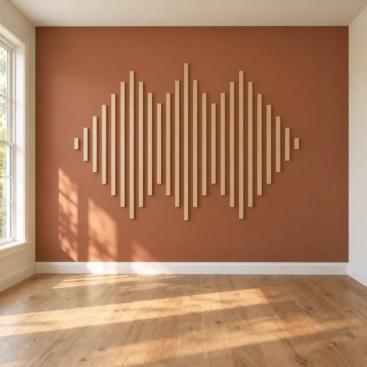 Vertical Rhythm Café Feature Wall