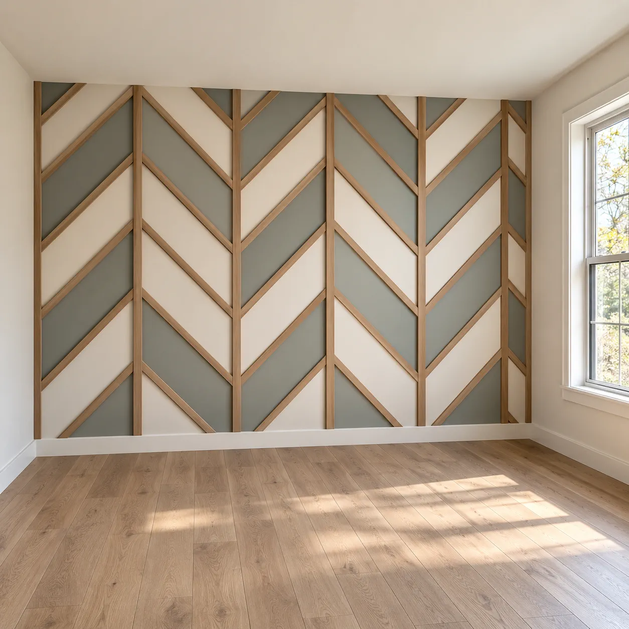 Vertical Rhythm Café Feature Wall